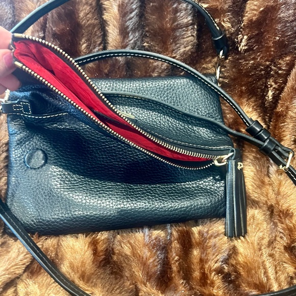 Dooney & Bourke Black Pebble Leather Crossbody Bag - Picture 2 of 3